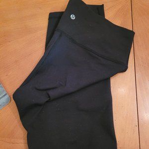 Lululemon black leggings size 10